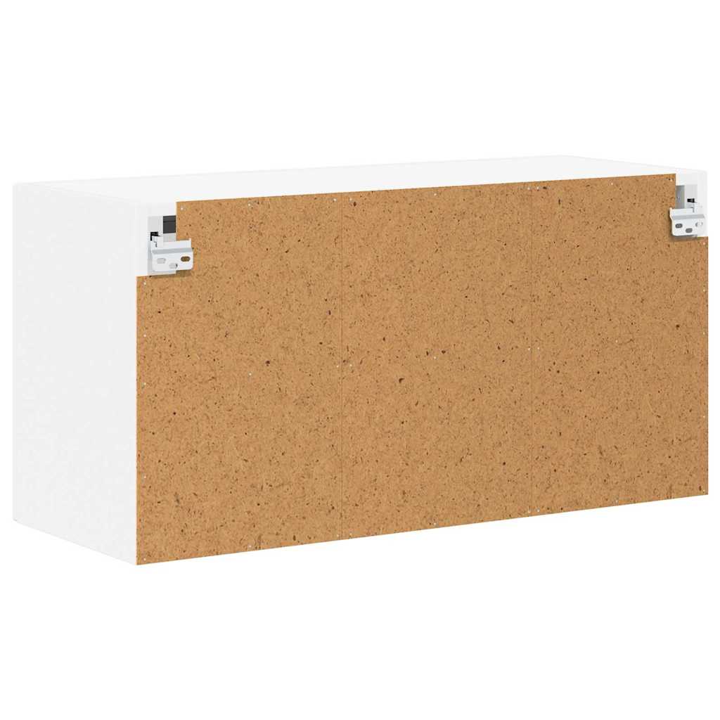 Küchenhängeschrank mit Regal Weiß 80 x 31 x 40 cm Holzwerkstoff